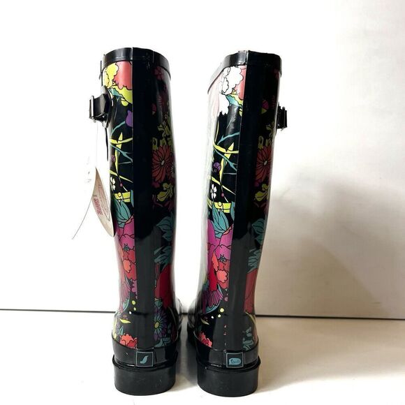 Sakroots Artist Circle Tall Flower Power Rubber Rain Boots Women’s Size 7 NWT - Picture 8 of 10